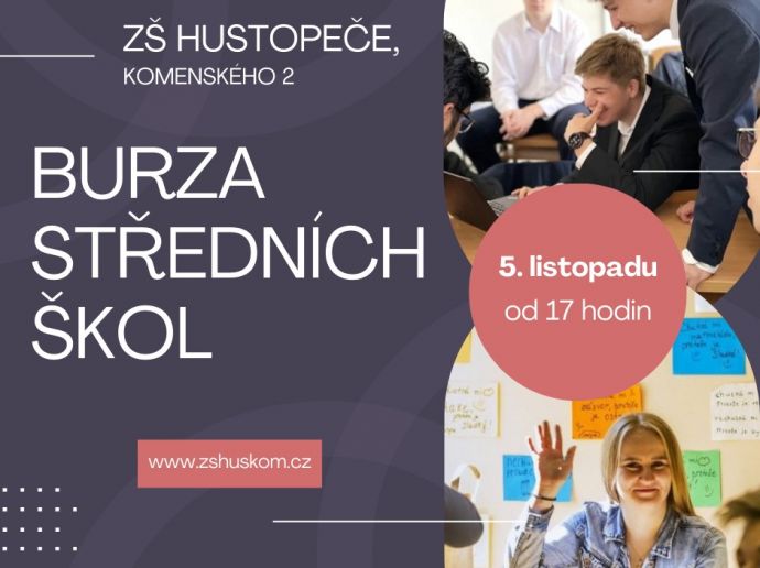 Burza SŠ na ZŠ Hustopeče, Komenského 5. 11. 2024